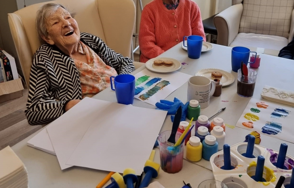 Arts and crafts at Brookfield Care Home 