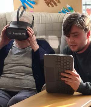 Time for some virtual reality at Brookfield Care Home 