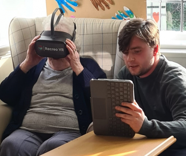 Time for some virtual reality at Brookfield Care Home 