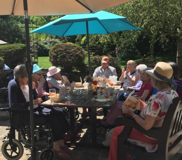 Fish and chips in the sunshine