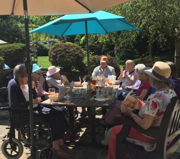 Fish and chips in the sunshine 