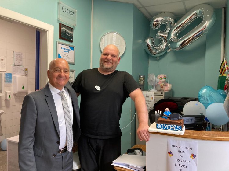 Congratulations to Bob on 30 years of service