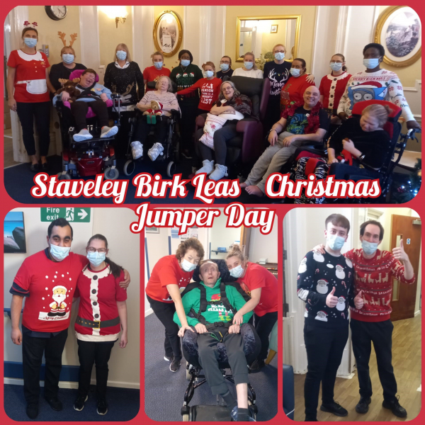 Christmas jumper day and more at Staveley Birkleas, our specialist home for younger people 