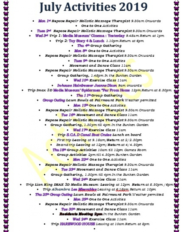 Host of activities at Staveley Birkleas - the specialist home in the North