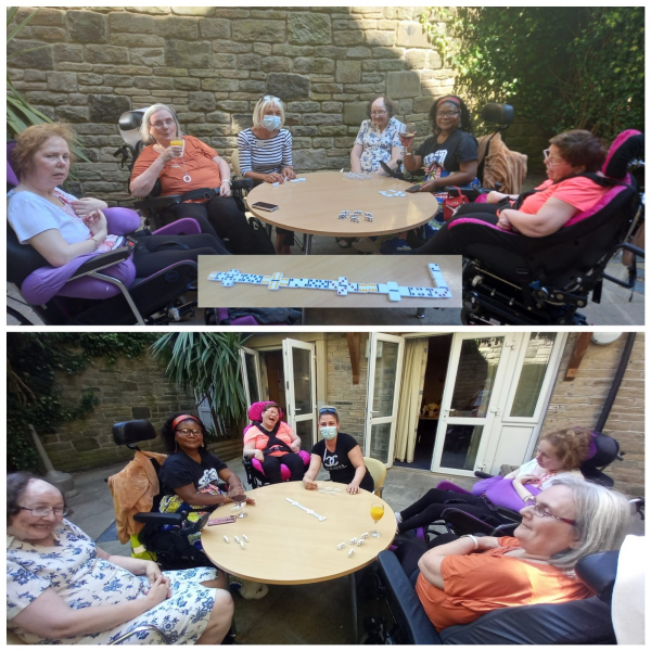 Games afternoon alfresco at our specialist nursing home Staveley Birkleas 