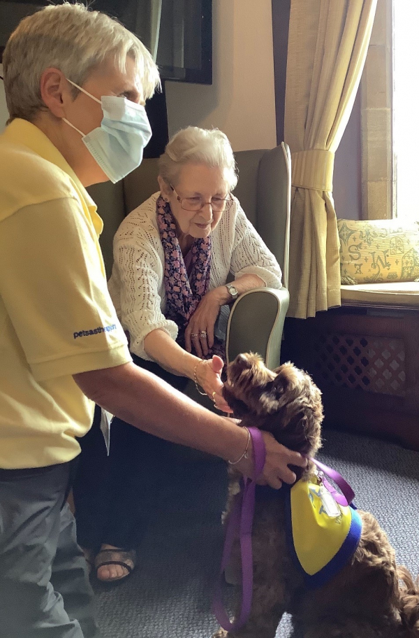 All visitors are welcome at Czajka Care Group - especially our four legged friend Coco! 
