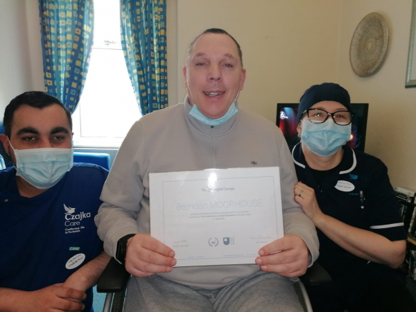 Digital marketing expert Brendan celebrates his qualification