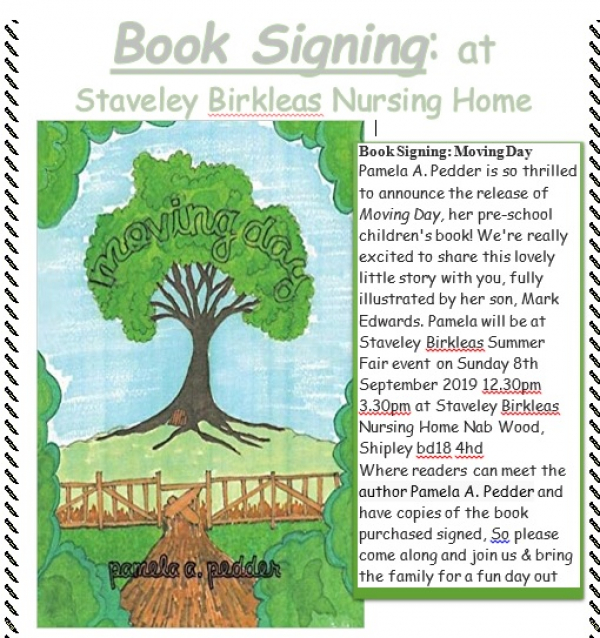 Book signing to take place at Staveley Birkleas nursing home Summer Fayre