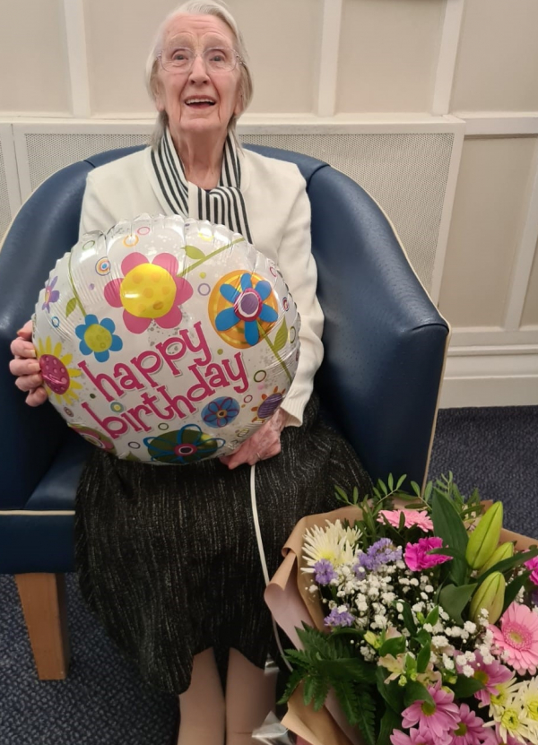 Marjorie celebrates 101st birthday at Brookfield care home 