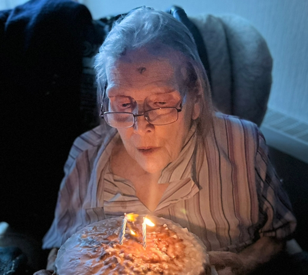 Big birthday for Audrey at Brookfield Care Home 