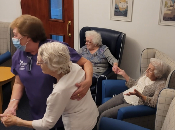 Loving the live music at Brookfield care home