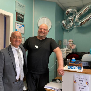 Congratulations to Bob on 30 years of service