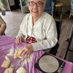 Baking day at Currergate Nursing Home