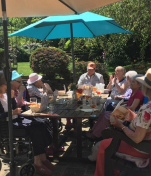Fish and chips in the sunshine 