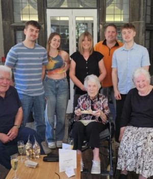 Celebrating Vera’s 102nd Birthday at Currergate Nursing Home