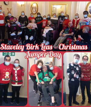 Christmas jumper day and more at Staveley Birkleas, our specialist home for younger people 