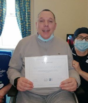 Digital marketing expert Brendan celebrates his qualification 
