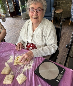 Baking day at Currergate Nursing Home
