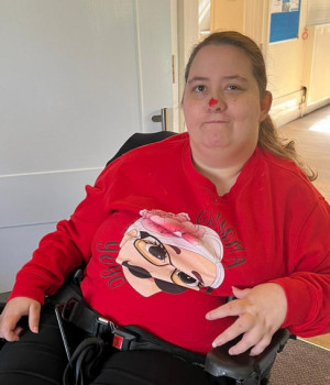 Red Nose day fun at specialist care home 
