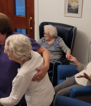 Loving the live music at Brookfield care home 