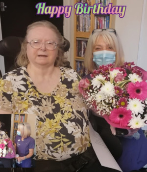 Birthday fun for Rita at Staveley Birkleas Nursing Home 