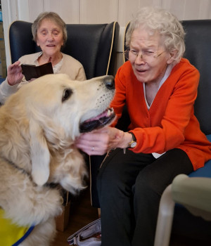 Pets As Therapy visit to Brookfield care home  